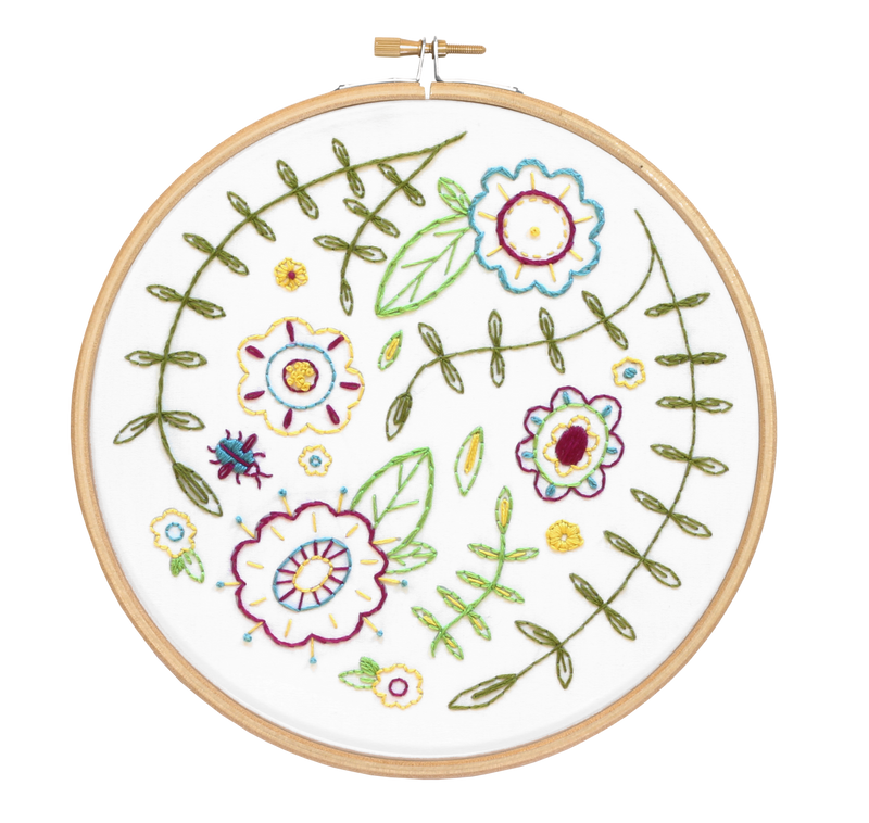 Spring Posy Embroidery Kit | Complete Craft Kit for Beginners